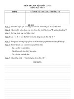 Kiểm tra học kỳ II Văn 7