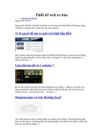 Thiết kế web cơ bản ppt