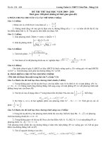 De thi thu Dai hoc nam 2009 - 2010