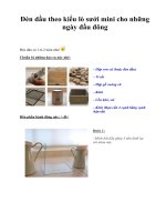 Đèn dầu theo kiểu lò sưởi mini cho những ngày đầu đông docx