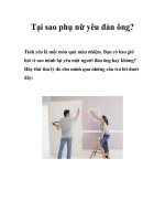 Tại sao phụ nữ yêu đàn ông? ppt