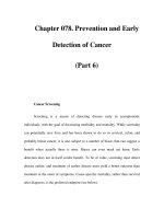 Chapter 078. Prevention and Early Detection of Cancer (Part 6) ppsx