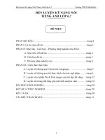 SKKN luyên kỹ năng nói cho HS lớp 6,7