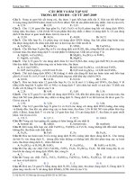 Câu hỏi và bài tập Fe trong đề thi ĐH-CĐ từ 2007