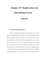 Chapter 117. Health Advice for International Travel (Part 4) pptx