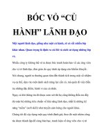 BÓC VỎ “CỦ HÀNH” LÃNH ĐẠO ppsx