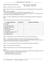 Đề cương ôn Sinh 9 học kì 2 ( 09 - 10 )