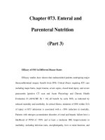 Chapter 073. Enteral and Parenteral Nutrition (Part 3) potx