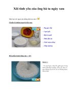 Xôi tình yêu của ông bà ta ngày xưa potx