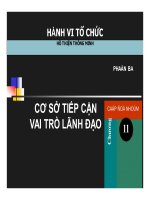 Cơ sở tiếp cận vai trò lãnh đạo