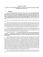 VẬN DỤNG TƯ TƯỞNG HỒ CHÍ MINH VỀ VĂN HOÁ, XÂY DỰNG LỐI SỐNG VĂN HOÁ CHO SINH VIÊN NGÀY NAY ppt