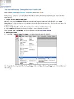 Tạo banner mừng Giáng sinh với Flash CS4 ppt