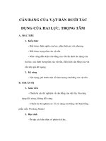 Giáo án Vật lý 11 Nâng cao - CÂN BẰNG CỦA VẬT RẮN DƯỚI TÁC DỤNG CỦA HAI LỰC pptx