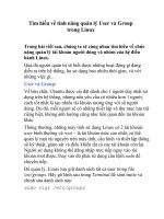 Tìm hiểu về tính năng quản lý User và Group trong Linux- P1 pdf