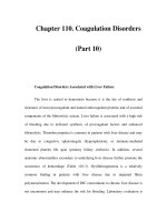 Chapter 110. Coagulation Disorders (Part 10) docx
