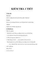 Vật lý 8 - KIỂM TRA 1 TIẾT ppt