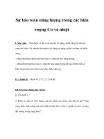 Giáo án vật lý 8 - Sự bảo toàn năng lượng trong các hiện tượng Cơ và nhiệt docx