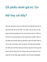 Cổ phiếu dưới giá trị: Cơ hội hay cái bẫy? ppsx