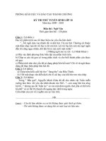 đề thi KĐCL cuối năm học 2009-2010