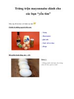 Trứng trộn mayonnaise dành cho các bạn “yếu tim” potx