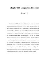 Chapter 110. Coagulation Disorders (Part 11) doc