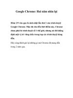 Google Chrome: Hai năm nhìn lại pdf