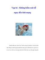 Vọp bẻ - Không kiểm soát dễ nguy đến tính mạng ppsx