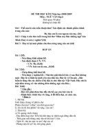 Đề + ĐA kiểm tra HK 2 VĂN 6(đề 2)