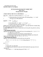 ĐỀ THI TNTHPT - MÔN TOÁN (9)