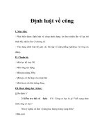 Giáo án Vật lý 8 - Định luật về công doc