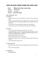 HĐ khám phá khoa học