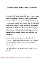 55 mẹo nhỏ giúp làm việc hiệu quả hơn trong Windows- P1 pdf