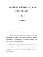 CÁC BỆNH NHIỄM VI NẤM TRONG NHIỄM HIV/AIDS (Kỳ 4) ppt