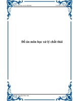 Đồ án môn học xử lý chất thải docx