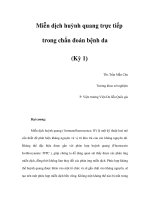 Miễn dịch huỳnh quang trực tiếp trong chẩn đoán bệnh da (Kỳ 1) ppsx