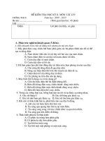 *Đề thi HKII Vật lý 9+ đáp án