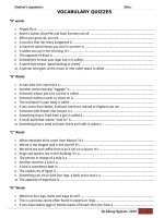 vocabulary quizz