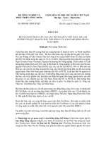 Báo cáo Số: 4004/BC-BNN-HTQT ppsx
