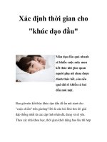 Xác định thời gian cho 