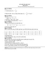 Đề kiểm tra học kỳ II toán lớp 7