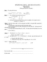 Mọt sô đê thi hoc ky 2-toan 11 NC