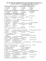 Đề thi thử TN THPT số 3