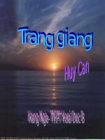 bài giảng tràng giang