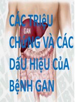 các triệu chứng và dấu hiệu của bệnh gan