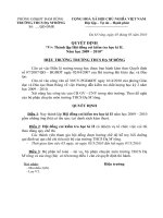 Quyết định thành lập hội đồng coi thi học kỳ II