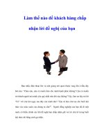 Làm thế nào để khách hàng chấp nhận lời đề nghị của bạn pdf