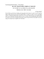 BA NẤC THANG PHÁT TRIỂN LÝ THUYẾT VỀ VỊ THẾ VÀ VAI TRÒ CỦA CON NGƯỜI TRONG CẤU TRÚC XÃ HỘI ppt