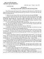 KẾ HOẠCH CÔNG TÁC ĐỘI THÁNG 5