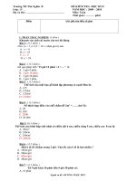 De thi ck II - Toan lop 5 - KTKN