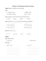 Đề kiểm tra chất lượng học sinh lớp 4 cuối năm